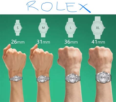 rolex sizes on woman's wrist